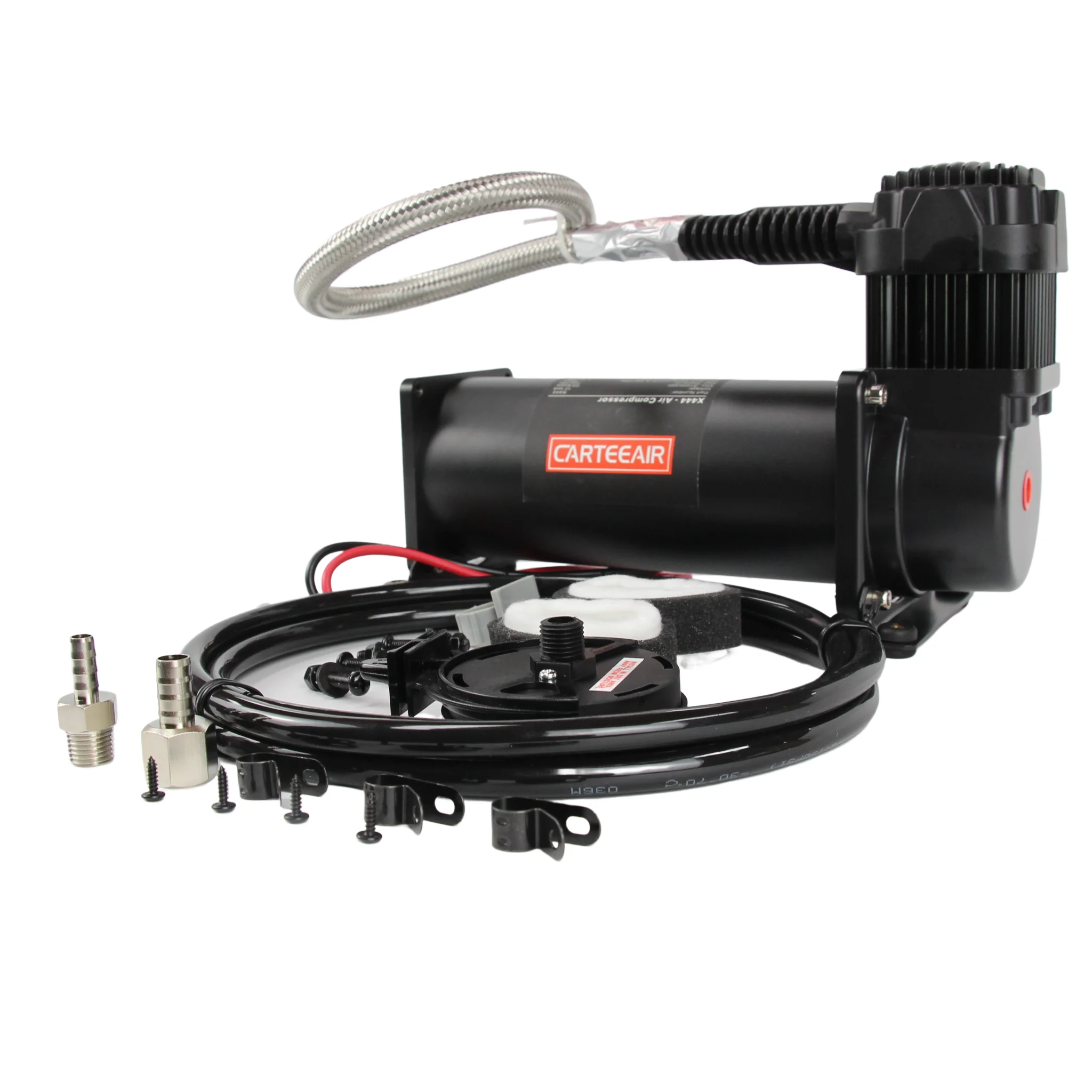 X444C black air suspension compressor  universal air suspension kit for cars   100% @ 100 psi