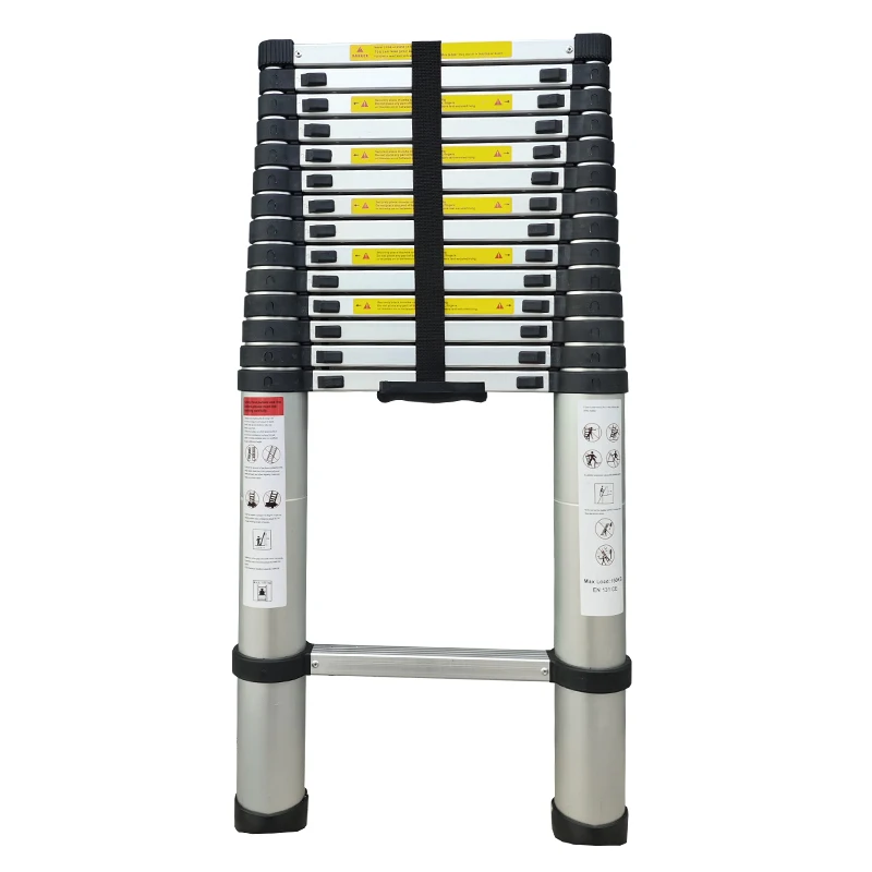 WEIKEN 3.2m 3.8m 4.4m Aluminum Telescopic Ladder Climbing Ladders Escalera Manufacture Ladder Telescoping Retractable