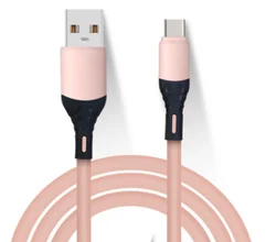 5A Fast Charging Charger USB Wire Cord Soft Liquid Silicone Data Cable