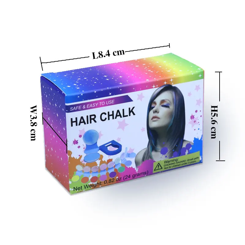 Super Chalk for Hair Beauty Non toxic for Temporary Hair Chalk