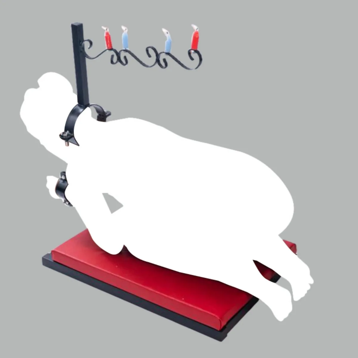 SM Fetish Slave Training Restraint Furniture Rack with Dripping Wax Candle Holder Punishment Props Kneeling Furniture Chair