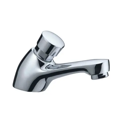 Deck Mounted Time Delay wash basin Bath Faucet chrome hand shower