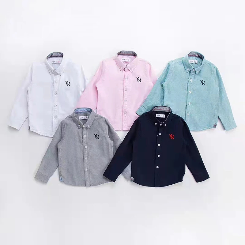 New Stylish 2-10years kid boy clothing Comfortable fabric Tshirts Kids long sleeve 90% cotton Boy Shirts summer