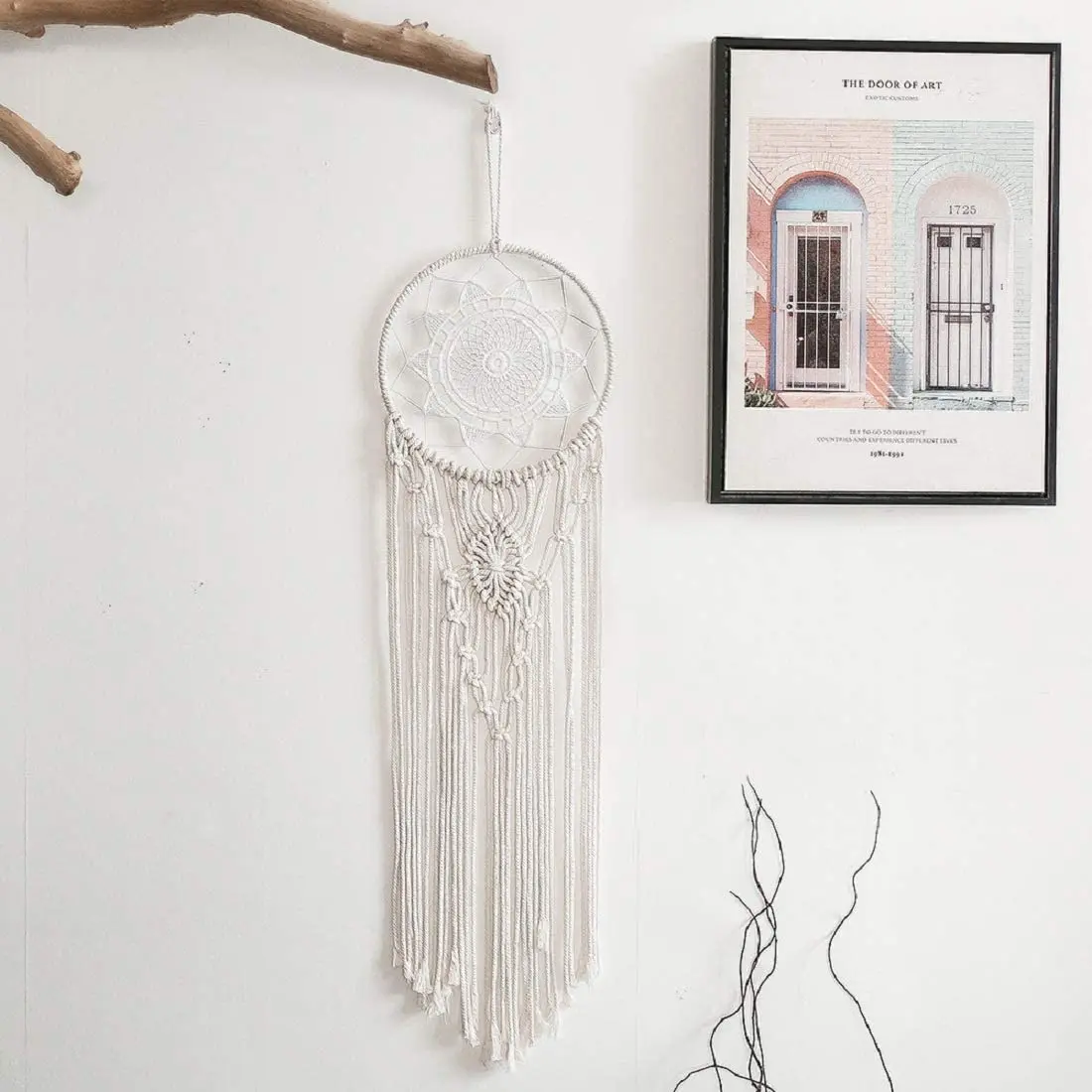 make your own bedroom wall nursery hanging wedding macrame cord dream catchers craft kits for kids diy adults beginners