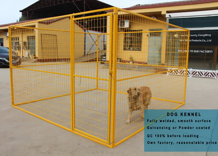 Classic 1.2*1.8m galvanized powder coated dog kennel/out door metal dog run cage/pet playpen