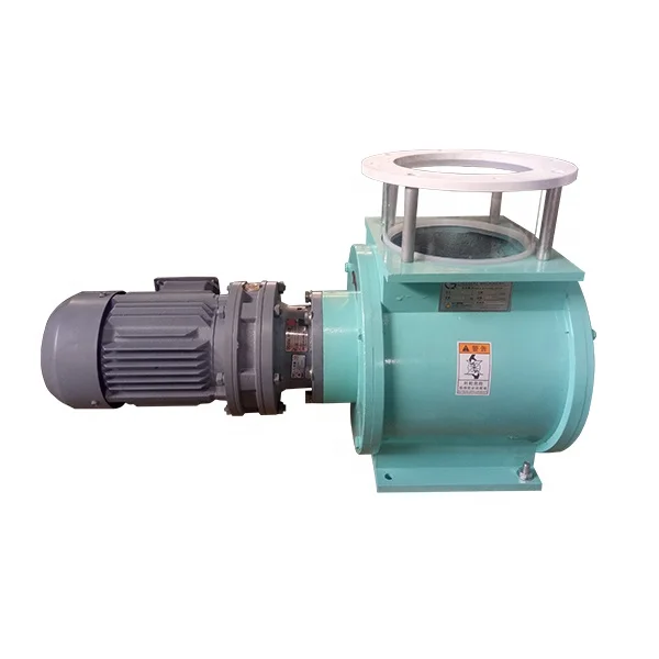 Rotary airlock valve used under cyclone