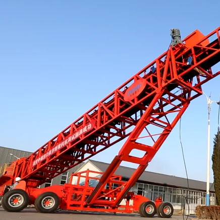 A unique design Adjustable Height Flexible Movable Telescopic Stacker  Bulk Handling Solutions mobile stacker