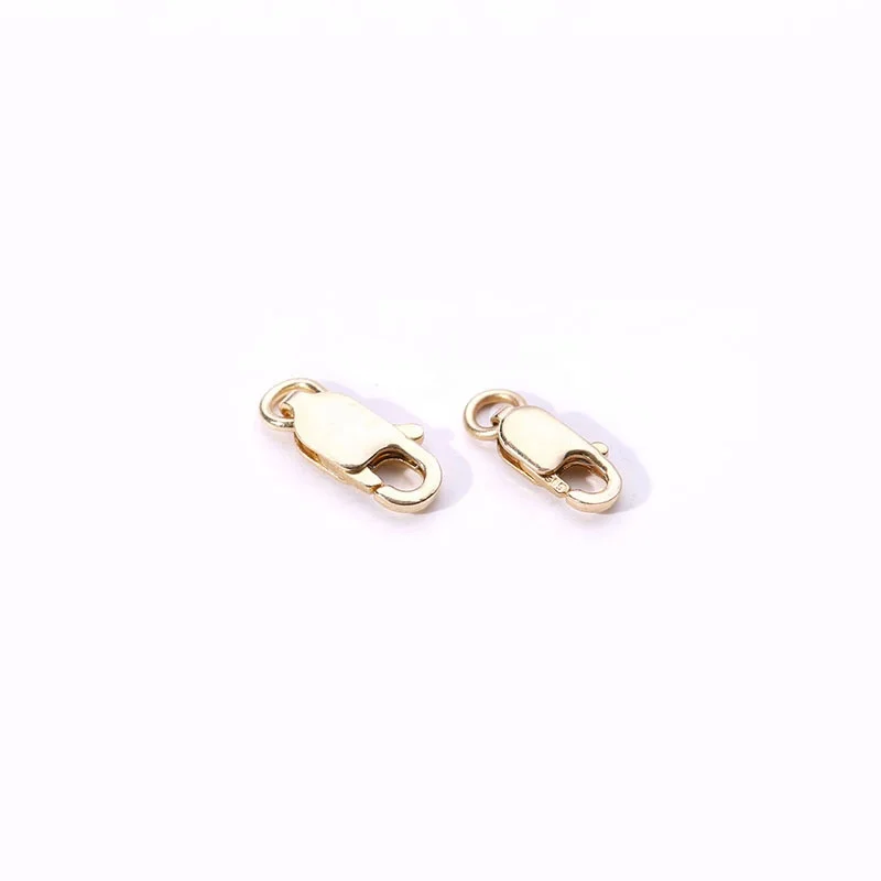 Hot sales 14K Solid Gold Lobster Clasp Handmade DIY Accessories  for Jewelry Making