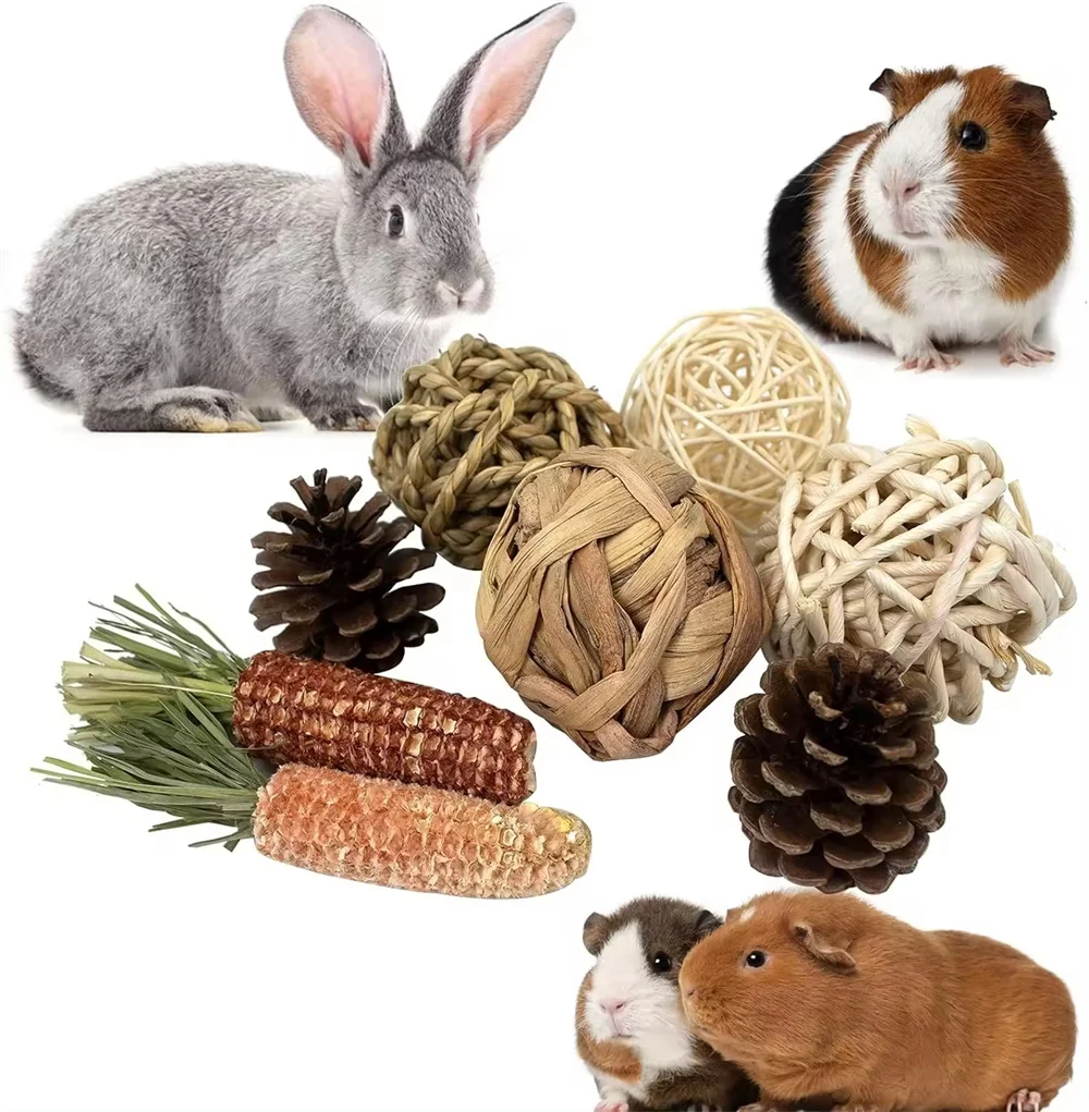 Rabbit Forage Mat Straw Pet Grass Mat Pad Placemat Hide And Seek Rabbit Chinchilla Guinea Pig Dutch Pig chew toys