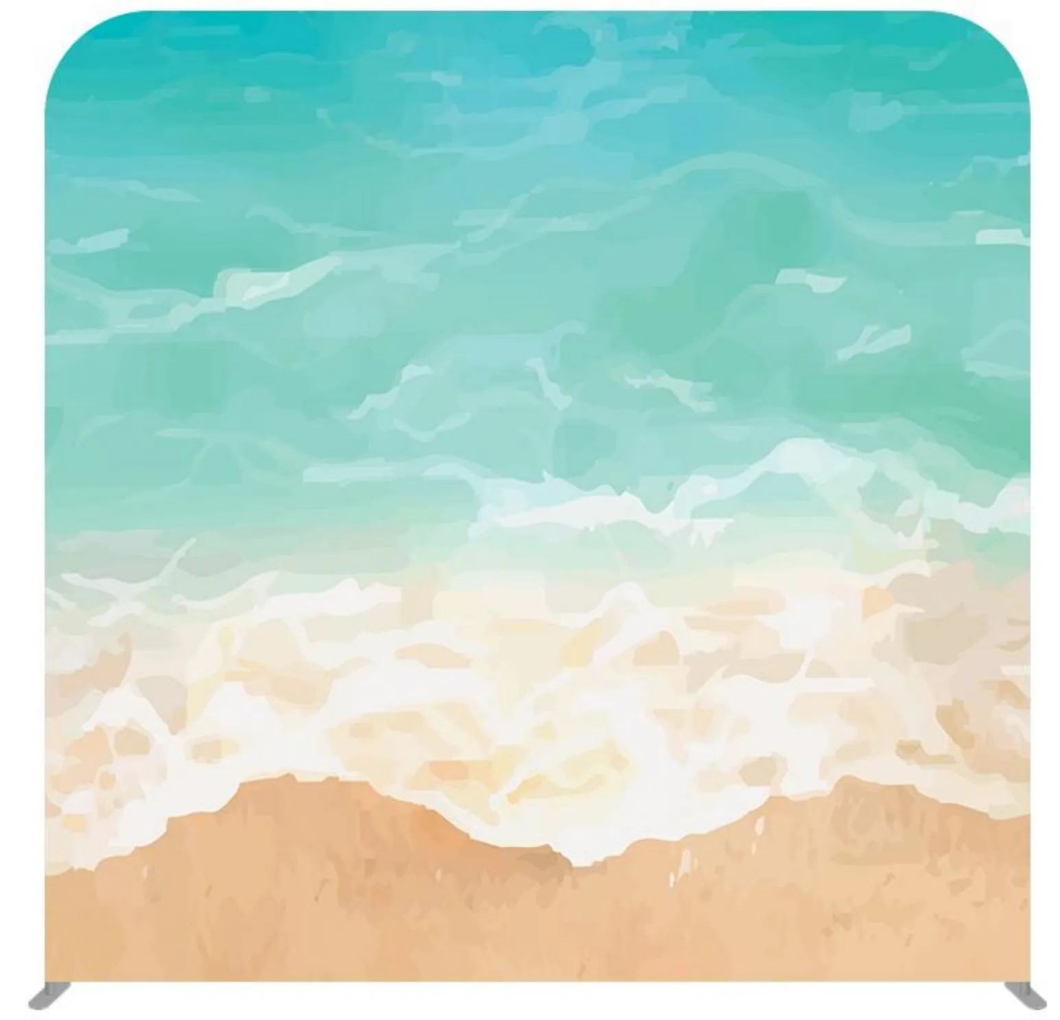 8x8ft Customized sea wave Advertising Backdrop Stand Photography Background for Photo Booth