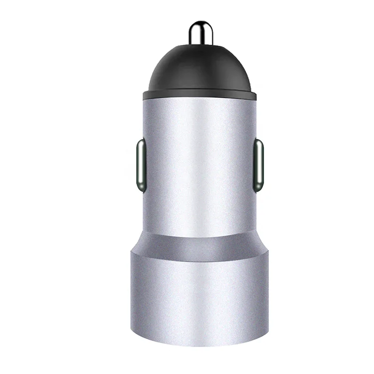 2.4A Multi-function Dual Port USB Quick Car charger with LED Digital Display