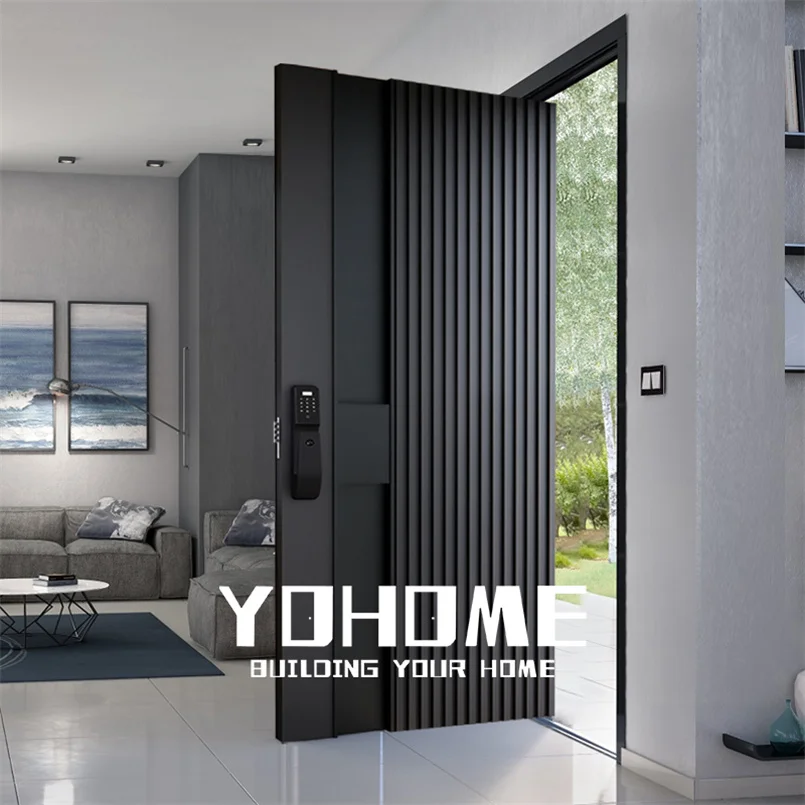 USA modern pivot entry doors for houses luxury villa entrance security doors for house exterior bullet proof home security door