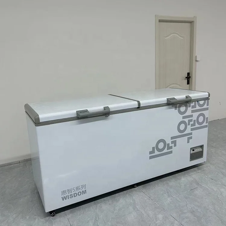 The high-end two-door horizontal ultra-low temperature freezer is suitable for the storage of fresh meat and seafood