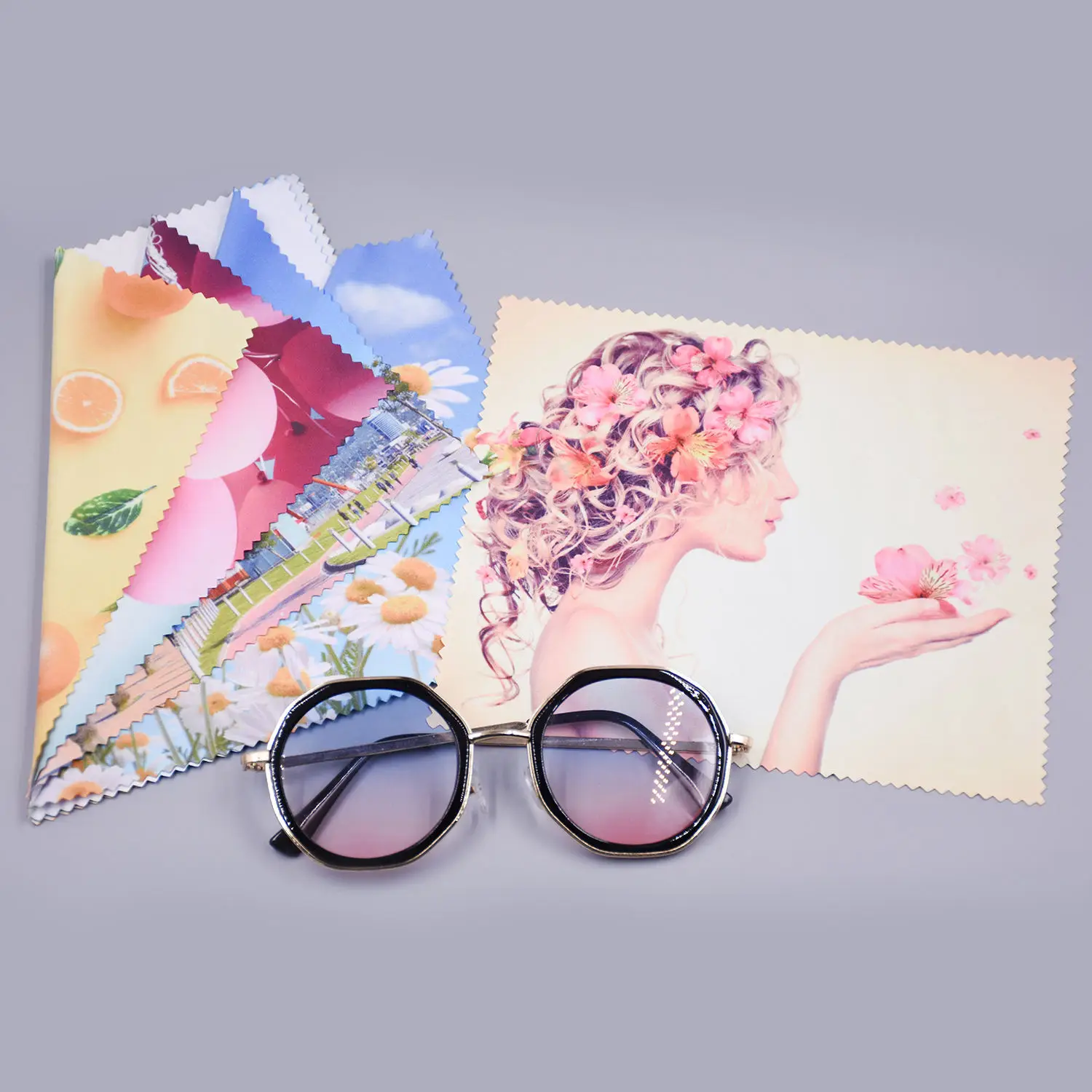 Custom Logo Microfiber Sunglasses Cloth Glasses Optical Lens Cleaning Cloth For Watch and Eyewear
