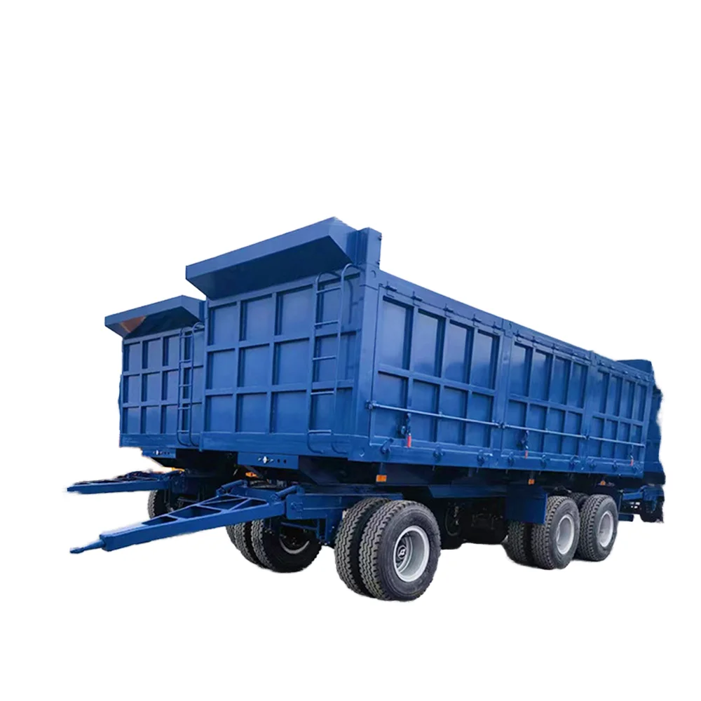 High Quality 10ton-20ton Full Cargo Container Semi-Trailer 2 Axle Steel Carbon Steel Truck Trailers 12r22.5 Tyre Max 40ton