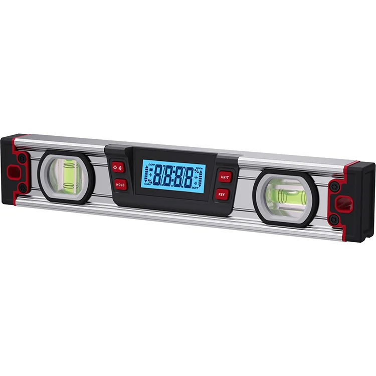2023 New Design High Accuracy Aluminum Shell Magnetic Spirit Tool LCD Display Level High Quality Digital Measuring Level