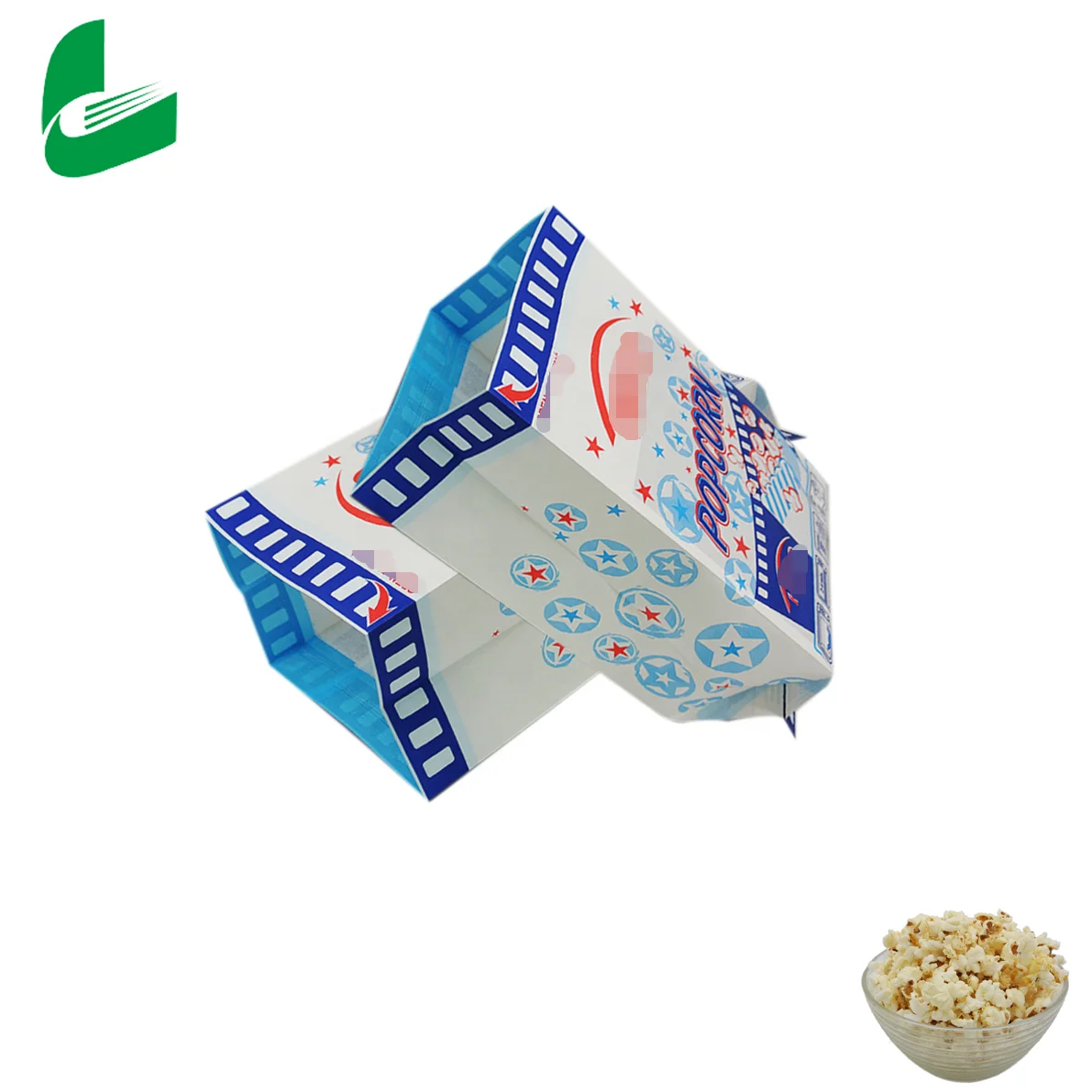 Jinan Huafeng printing waterproof and greaseproof biodegradable kraft paper bags for microwave popcorn packing bags