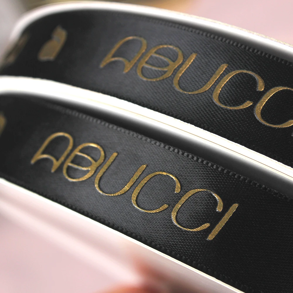 Wholesale Grosgrain Ribbon supports print and logo customization wedding dress accessories party decorations  white ribbon