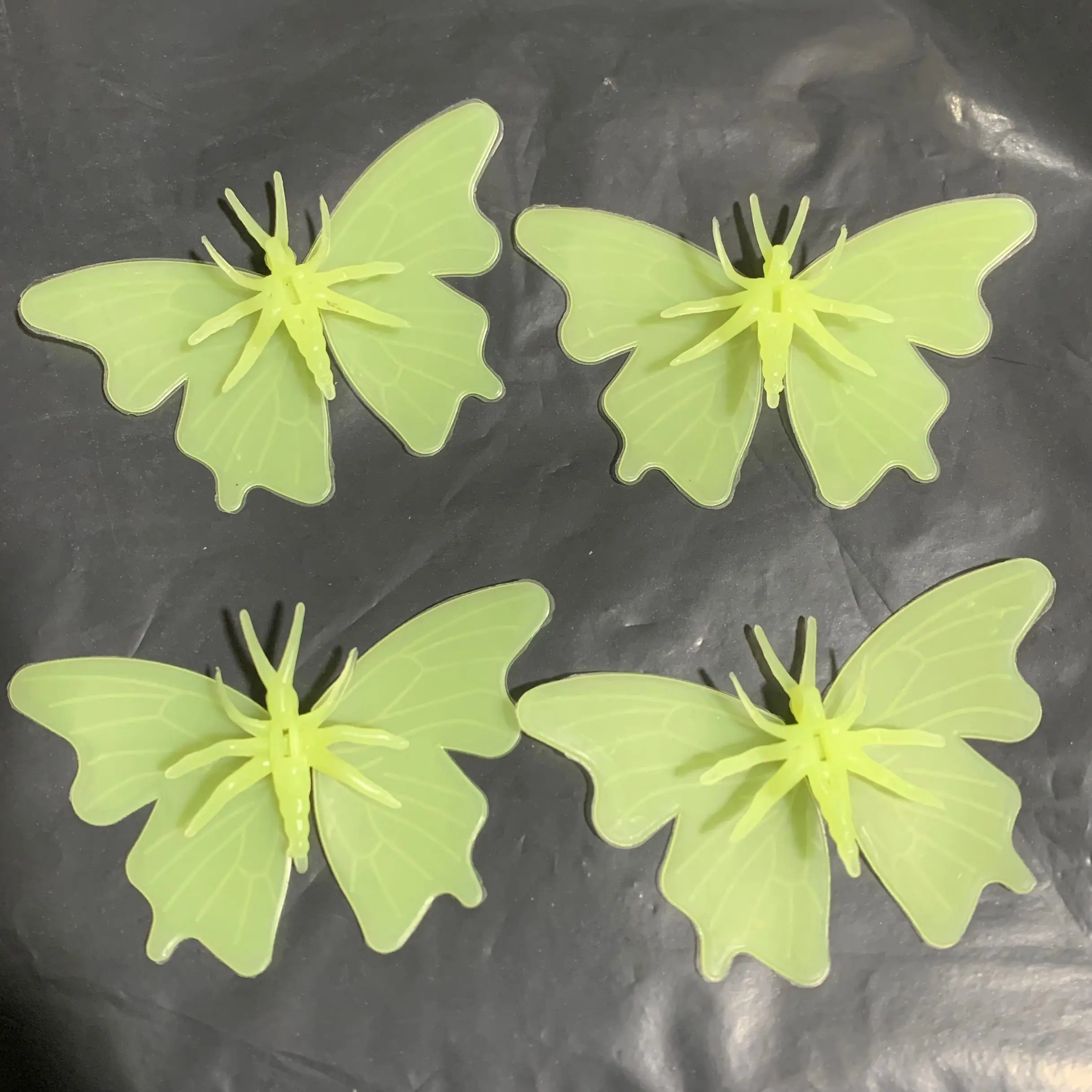10 sets Fluorescent butterfly patch fluorescent children room wallpaper fluorescent butterfly wall paste
