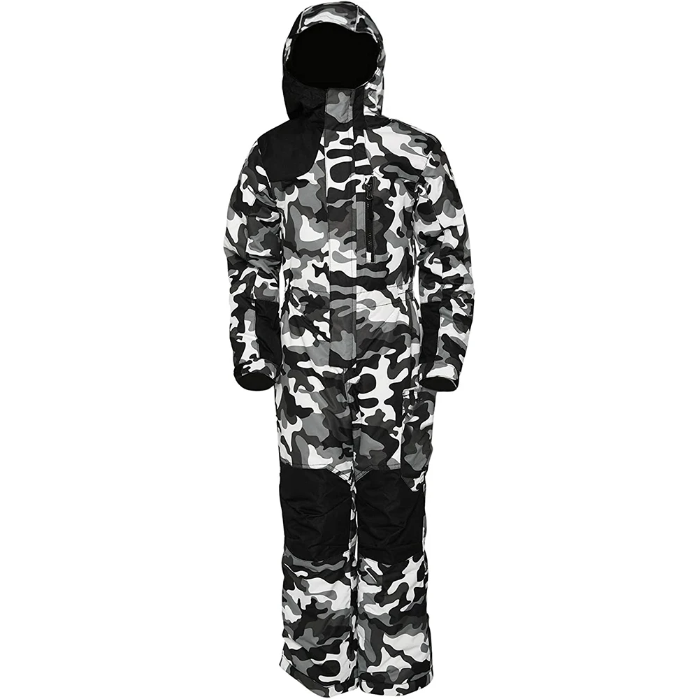 2023 Winter Ski Suit Women Warm Outdoor Snowboard Set Waterproof 10000+ Hooded Set Men Ski Overalls One-Piece Skiing Suit