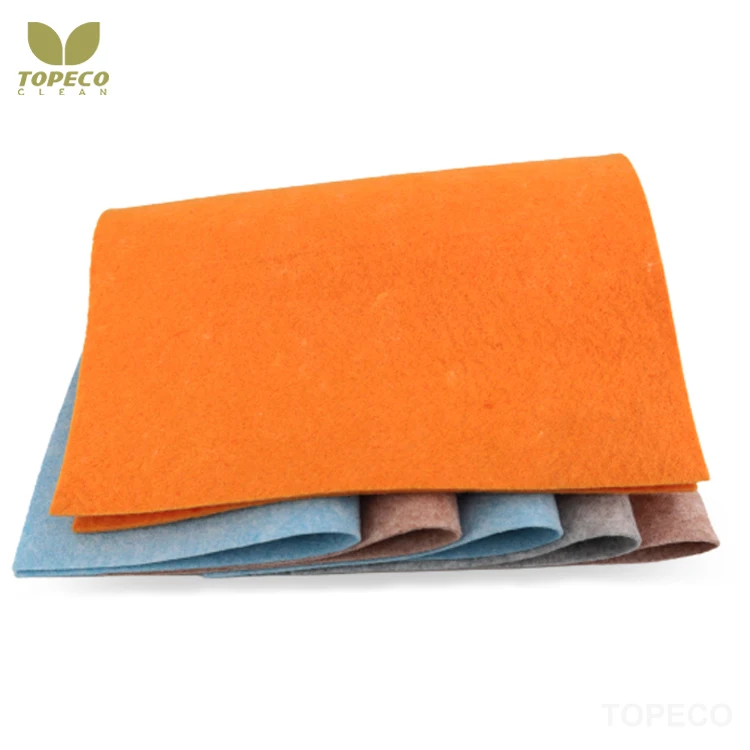 Topeco Hot Sales On Yellow Needle Punched Quality Efficient Customizing Nonwoven Fabric Viscose Cloth