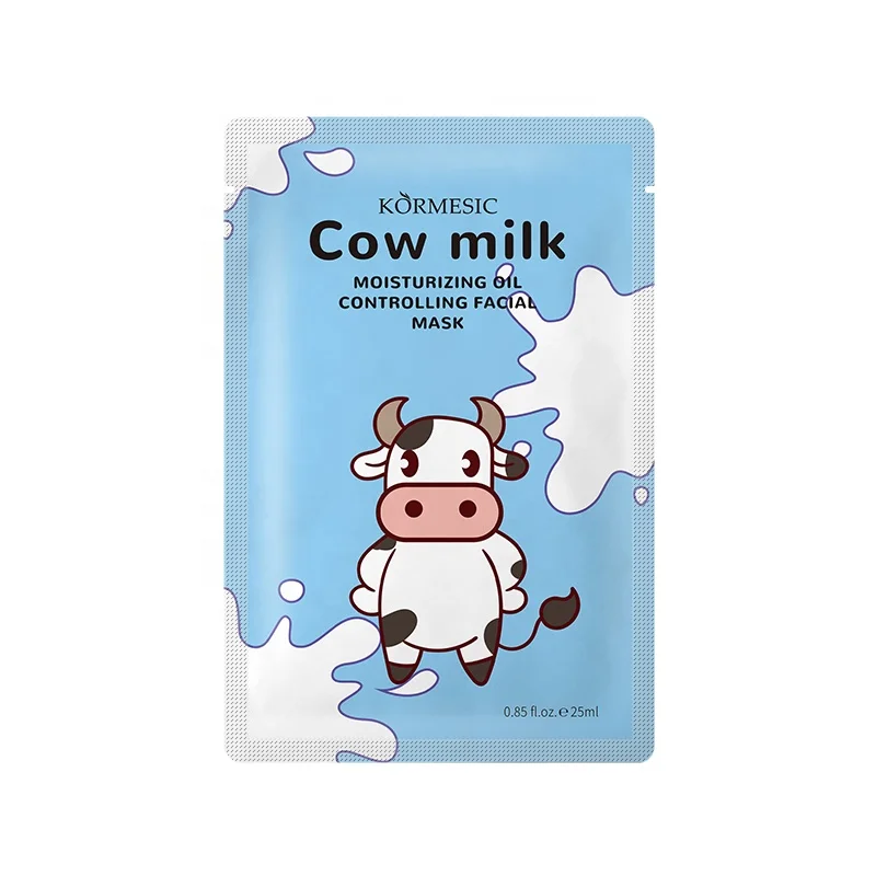 OEM hot sales natural face care Cow milk moisturizing oil controlling whitening moisturizing beauty facial mask