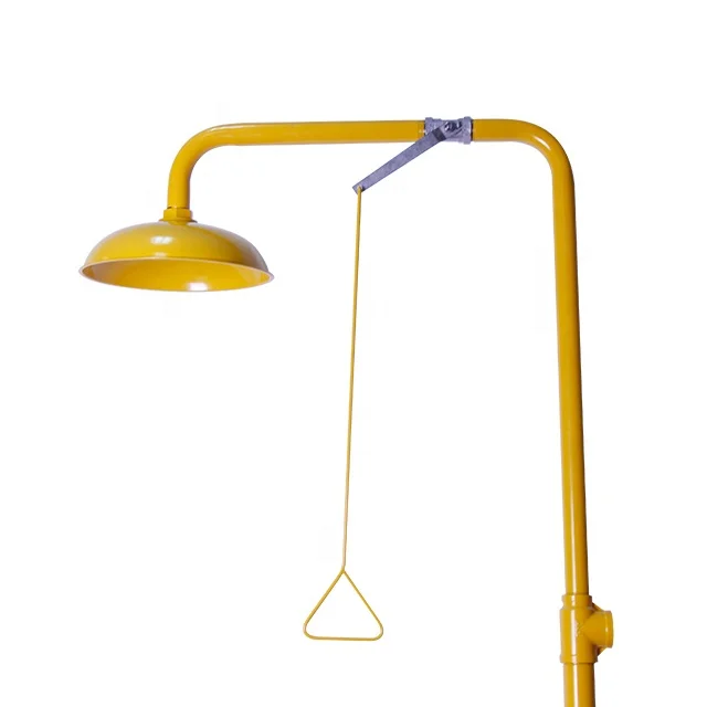 Yellow laboratory eye equipment  station eyewash portable   lab shower design with eye wash manufacturers