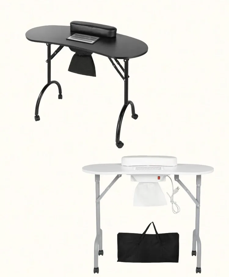 Новый узорчатый стол для ногтей с легким портативным складным столиком присоской салона красоты Маникюрный Стол