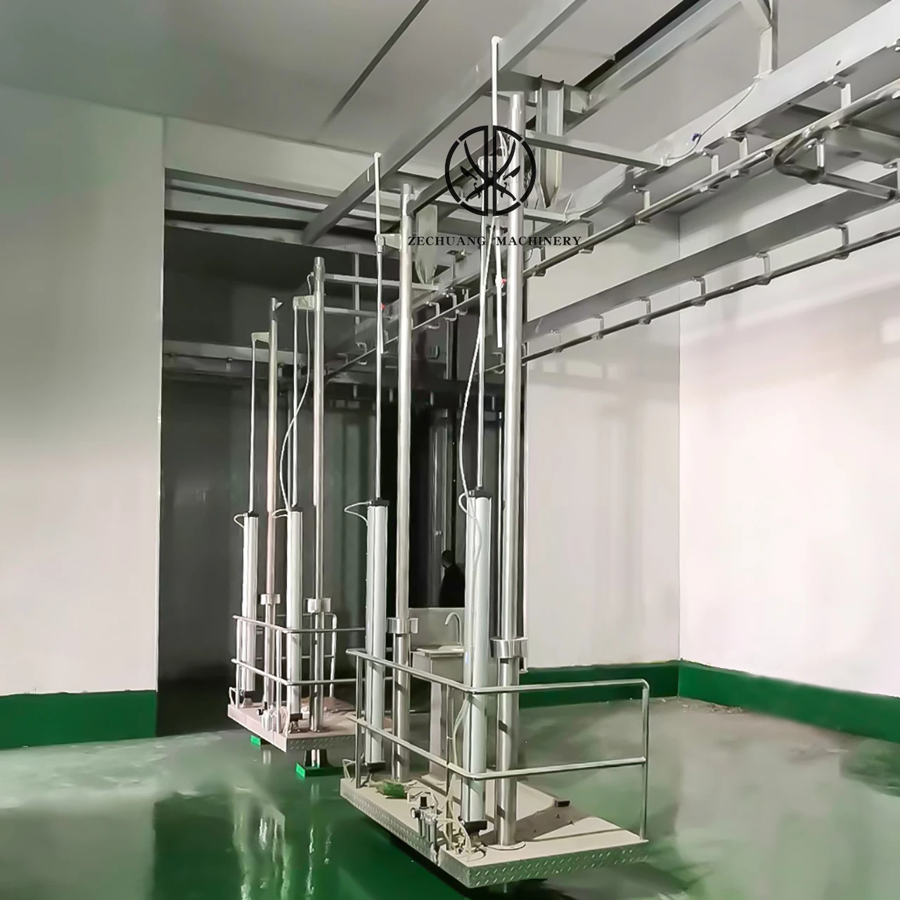 Top Quality Cattle Butcher Equipment Cow Slaughterhouse Rotary Automatic Skinning Machine Use Buffalo Slaughtering Equipment