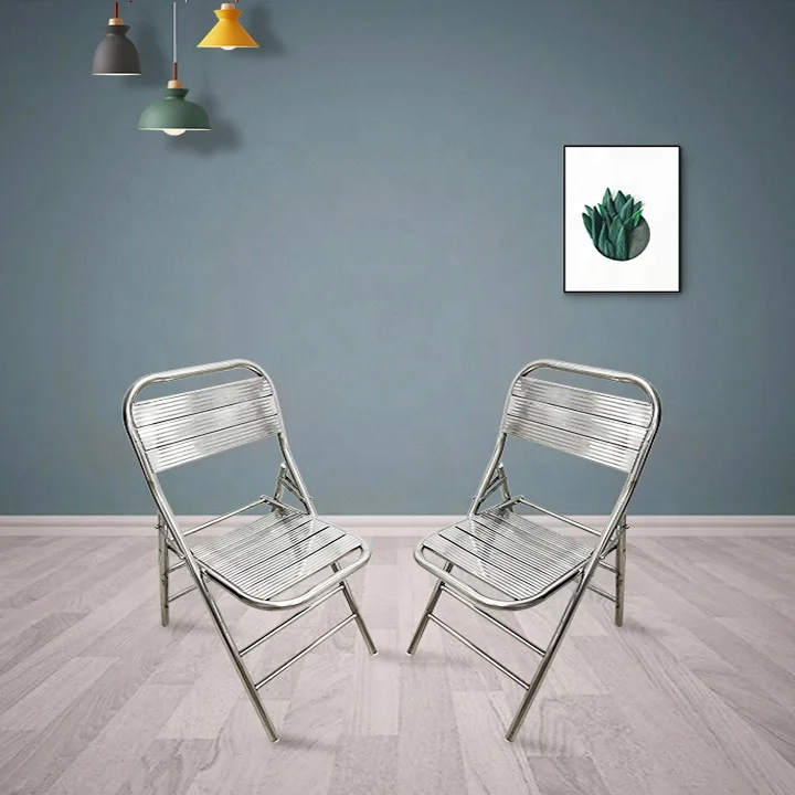 Hot Sales Outdoor Lightweight Metal Aluminium Folding Garden Chairs Folding Aluminum Outdoor Metal Frame Chairs