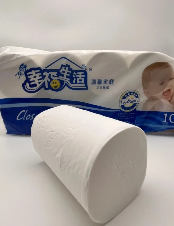 ECO Roll 100% Biodegradable Bamboo Pulp New Design Disposable Baby Toilet Tissues Roll Soft 2-4 PLY Toilet Paper Pack