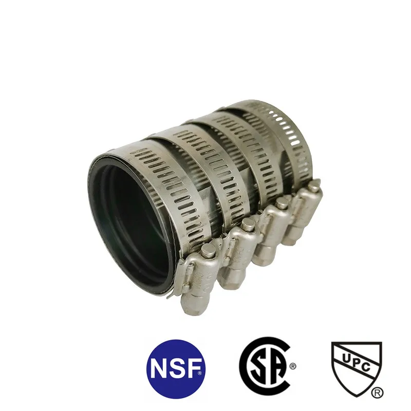 UPC NSF certification 304 Stainless Steel heavy duty  A type No Hub Stainless Steel Quick Coupling