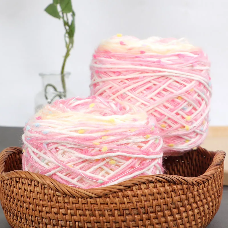 2024 thick yarn super chunky 80 acrylic 20 wool yarn for DIY gradient scarf