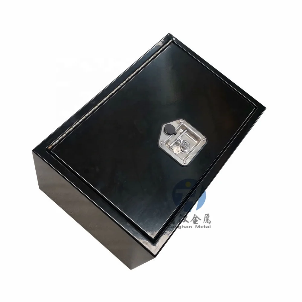 Wholesale heavy duty waterproof Steel Truck Tool Boxes Chests with stainless steel T-handle lock