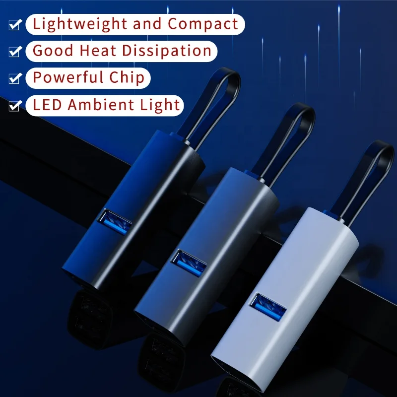 Алюминиевая сковорода для мини-запоминающий USB Тип C 5 в 1 высокая скорость передачи данных приемник 3,0 + 2,0 3 порта адаптер для ноутбука Macbook PC
