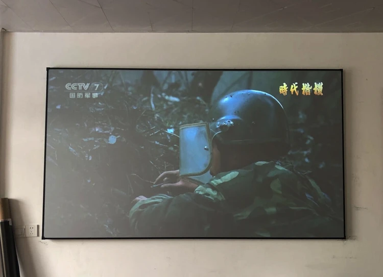 100 inch 120 inch ALR projector screen black diamond home theater projection screen with ultra thin frame