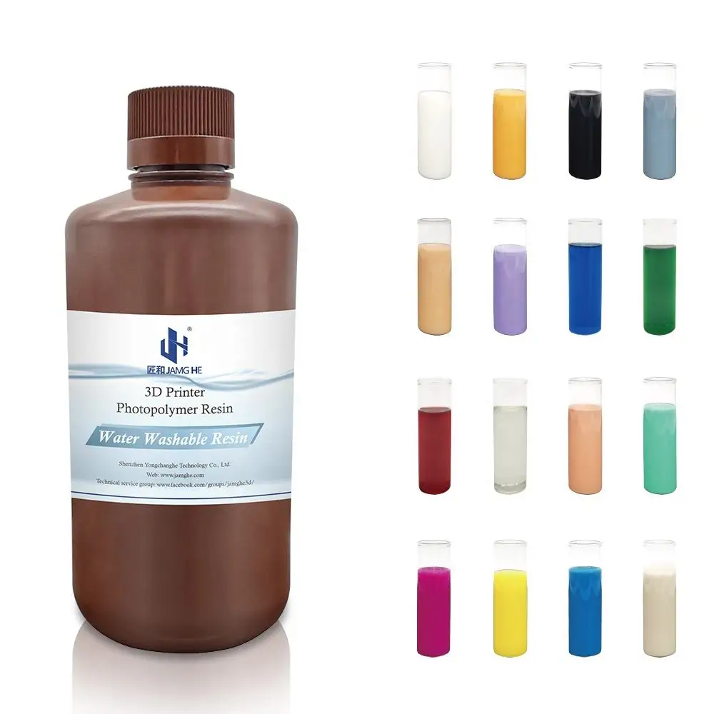 JAMGHE 8K Water Washable Resin For 3D Printer 405nm UV Light LCD DLP SLA  Resins Great Surface Irritation Factory Manufacturer