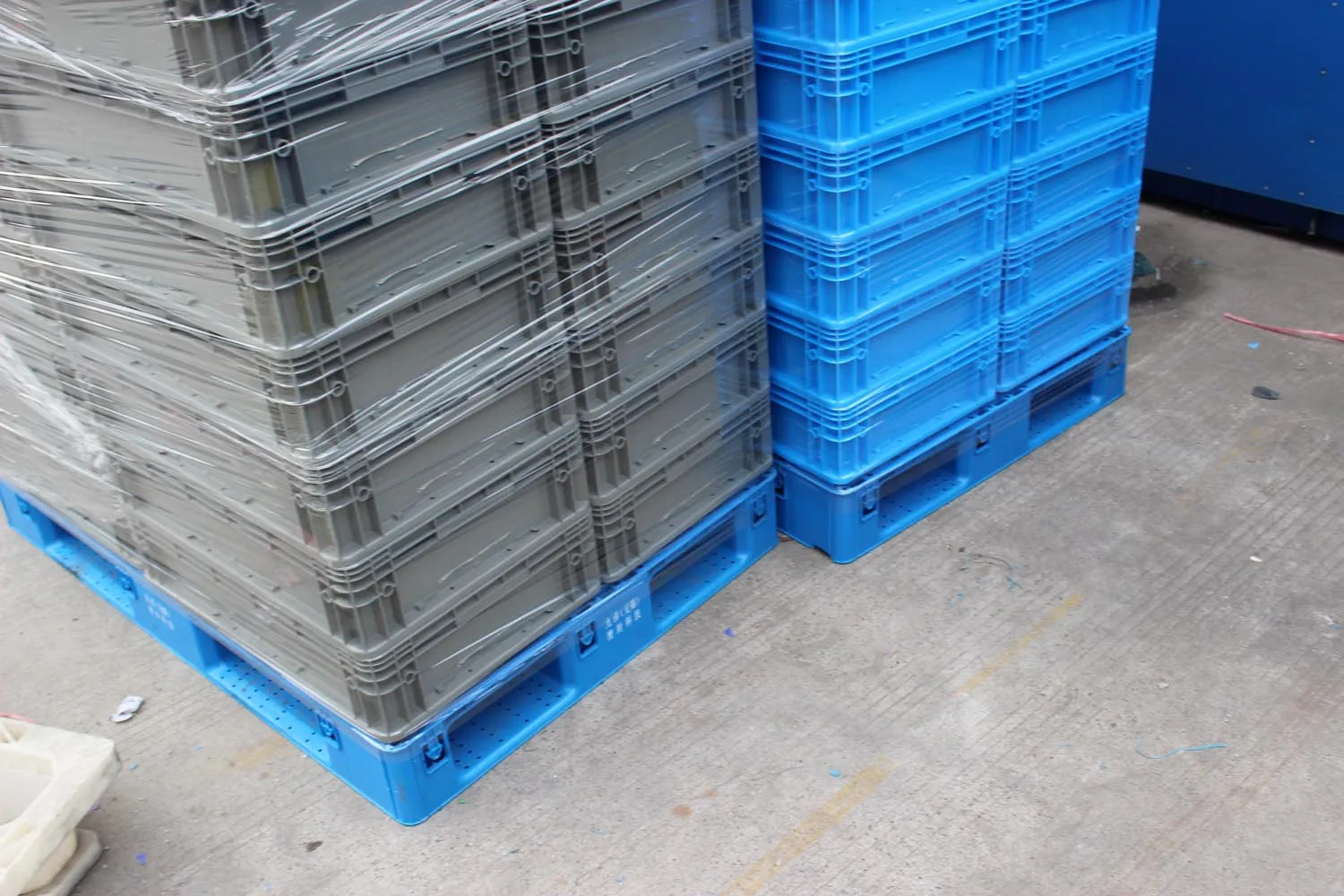 NEXARA Light Weight Recycle Material 1208 1200*800*135mm Grid Surface Field Euro Plastic Pallet for Logistic Turnover