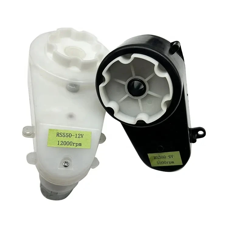 High quality plastic toy car gearbox12v 6v 390 380 550 motor gearbox for sale