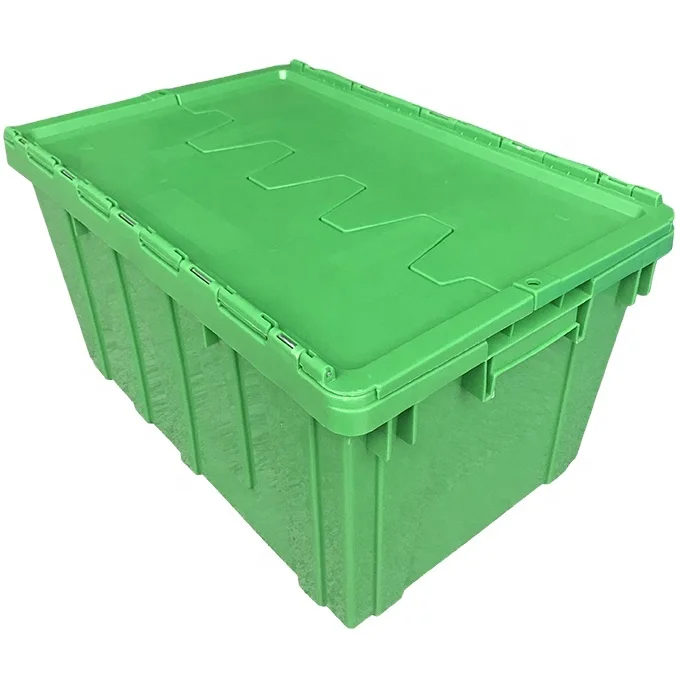 Custom plastic moving crate sale, nestable and stackable box 600*400