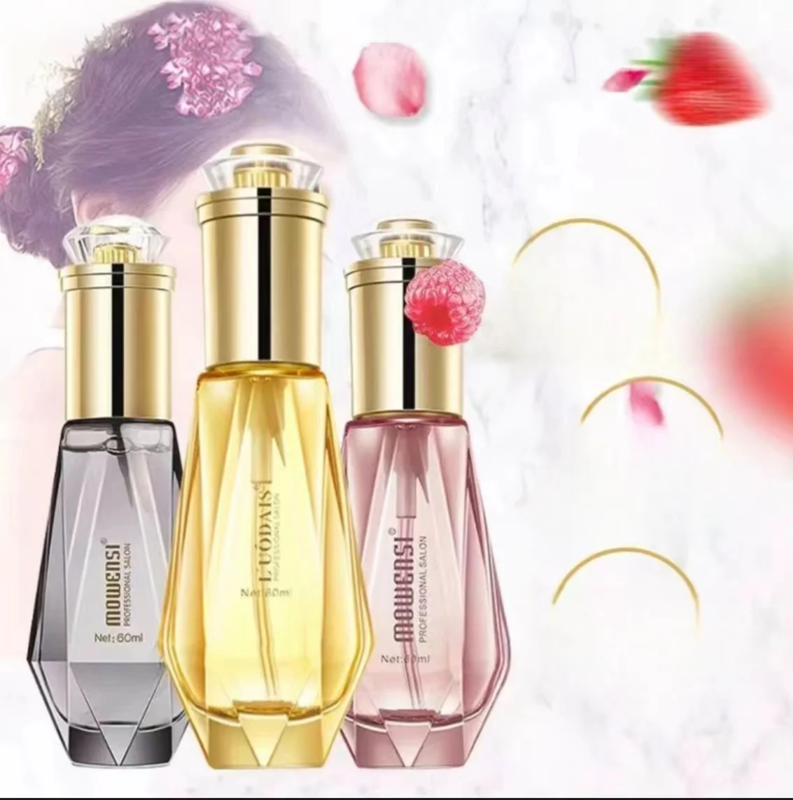 Pure Organic Coconut Oil Hair Care Serum Original Wild Anti-Damage Treatment Plant Extracts Curly Hair Smoothing Perfume Oil