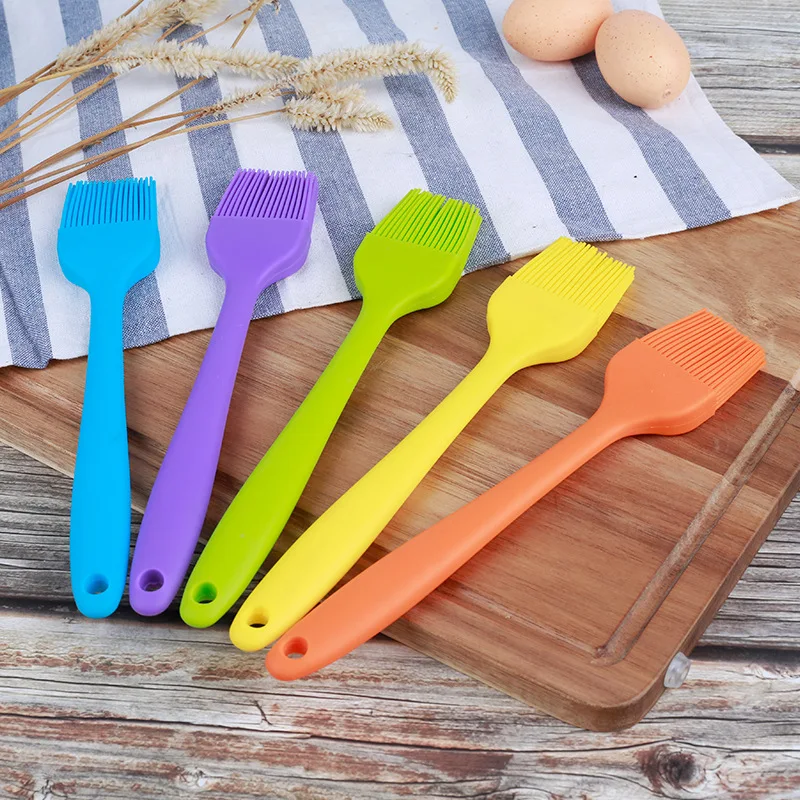 
Food grade heat Resistant Kitchen Utensils Bakeware Tool Silicone BBQ Grill Pastry Basting Oil Brush For Cooking 