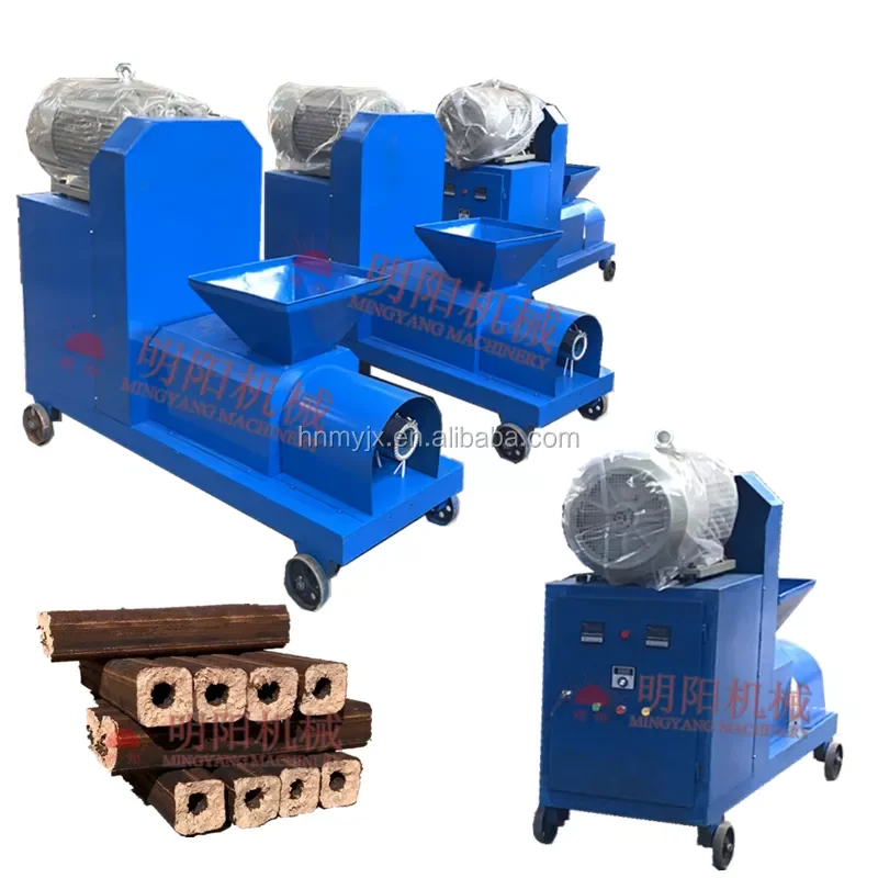 Biomass Wastes Rice Husk Hull Paper Automatic Sawdust Briquette Making Machine For Making Charcoal Bar