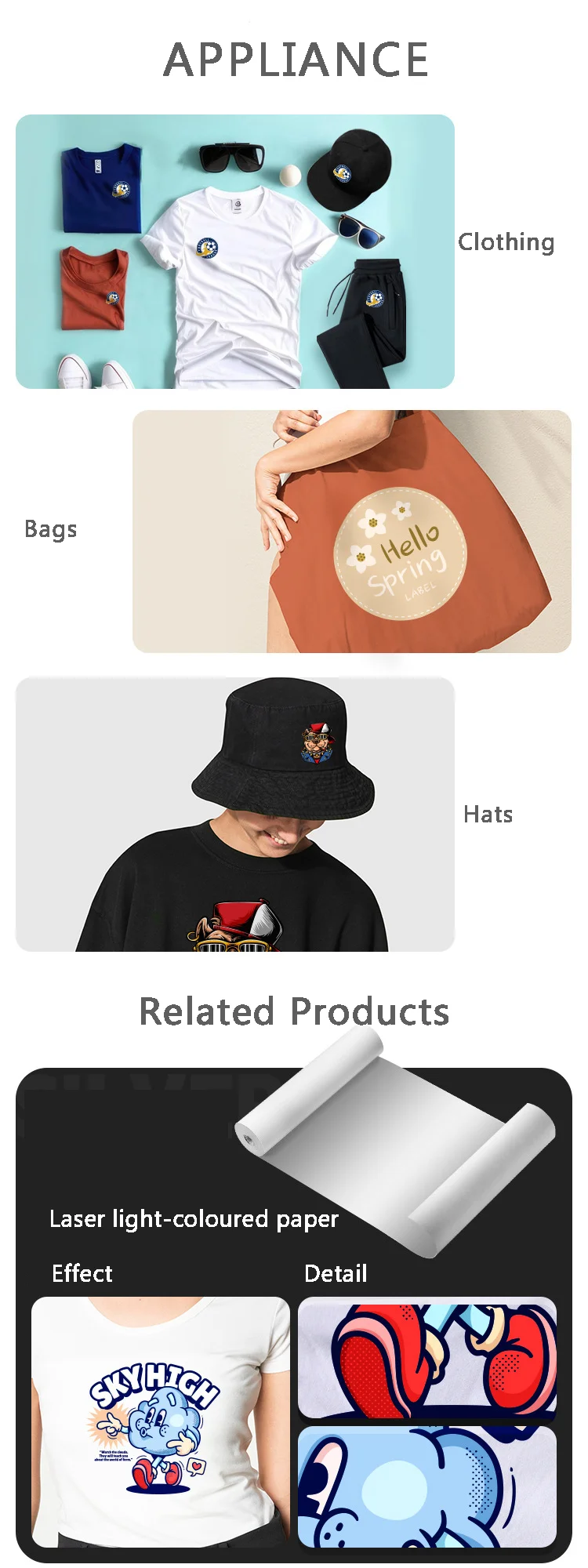 A4 A3 Heat Transfer Paper Printing Digital Clothing Printer T Shirt Sublimation Heat Transfer Printing Paper