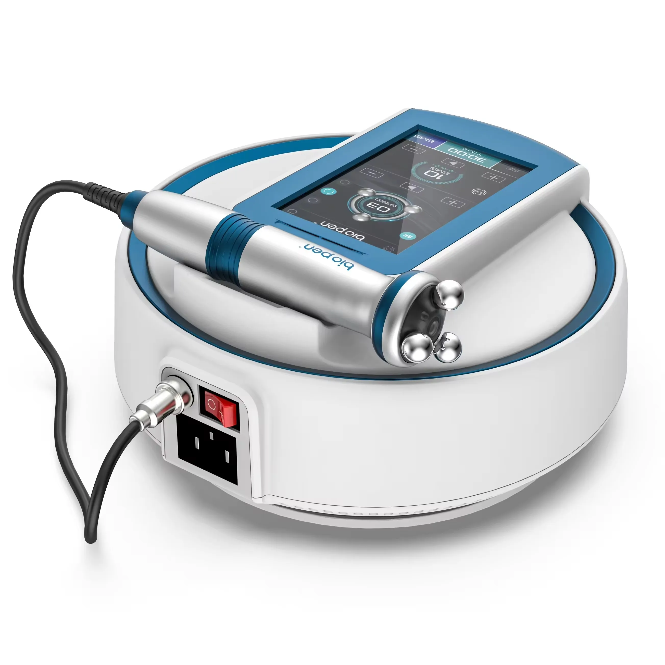 New Bio T6 RF Facial Lifting EMS Micro-current Blue Light Therapy Facial Massage Removal Wrinkle Acne  Pore Shaping Fat Dissolve