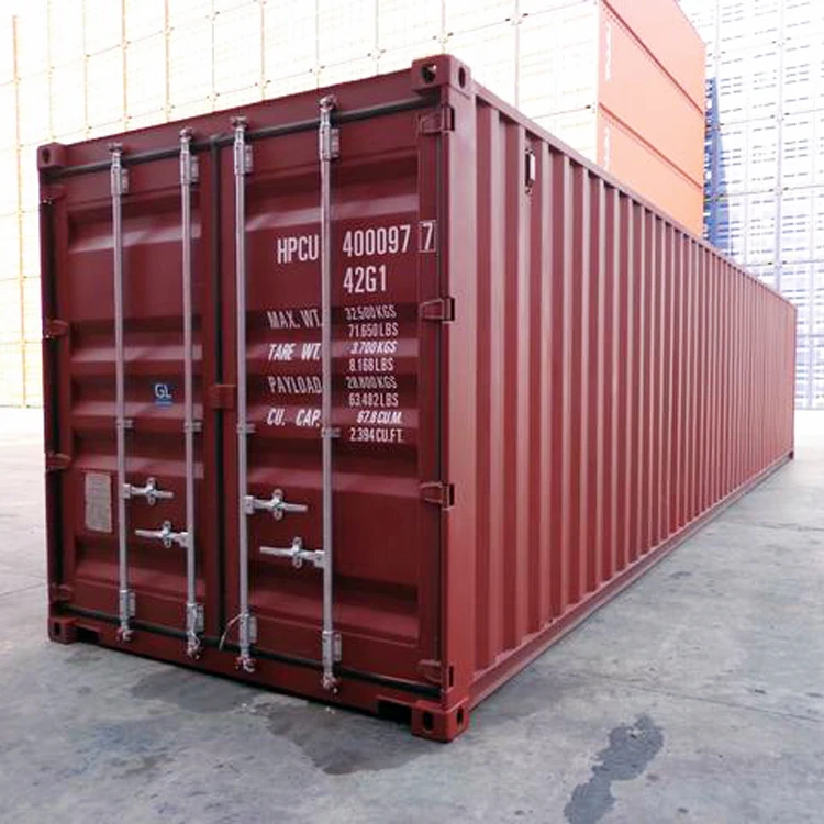 
26 tons payload marine container 40 foot steel shipping container 