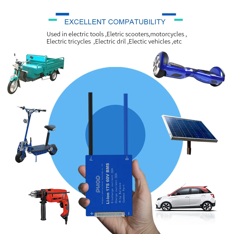 PWOD Новый Launch Li ion 14S 52V 40A Smart BMS для