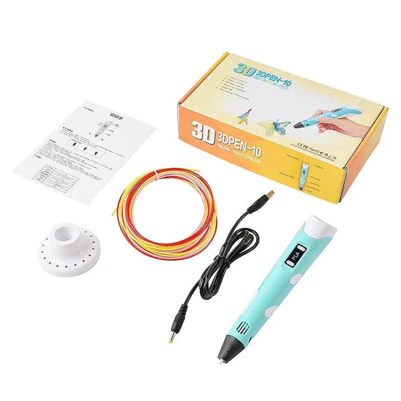3D Pen for Children 3D Drawing Printing Pen with LCD Screen Compatible PLA Filament for Gift