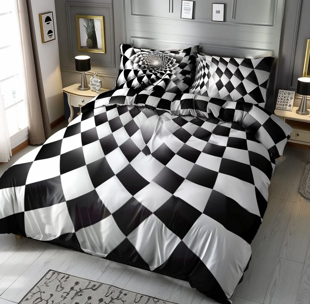 wholesale fluffy comforter and bedding set anime lyocell cover  truck cartoon animation sierra disposable plastic royal stitch