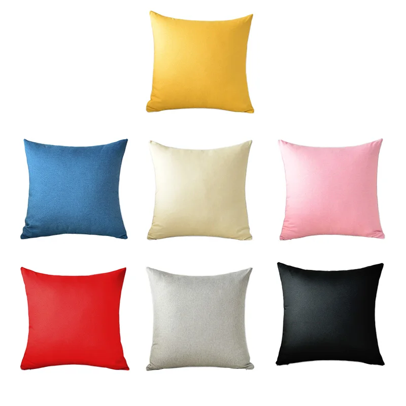 Linen Car Seat Outdoor Yoga Bolsters & Decorative Cushions Protective Cushioning Material Back Cushion Cover